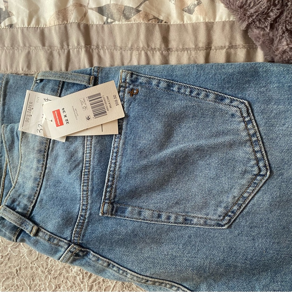 True Craft Men's Light Blue Slim Straight Jeans 32x34